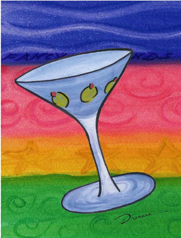 Caroline's Treasures Martini 2Sided Garden Flag Wayfair